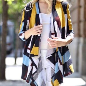 Multi colored cardigan